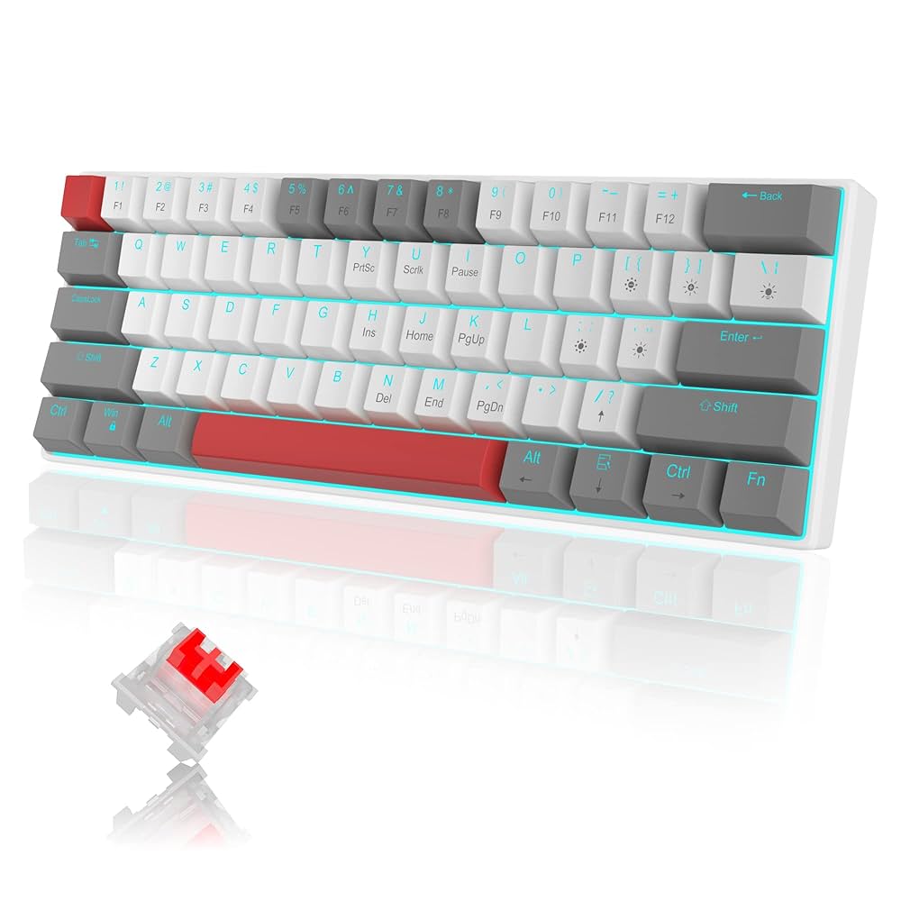 60%メカニカルキーボード 60%キーボードで有線/高速無線対応かつスイッチ交換までできる